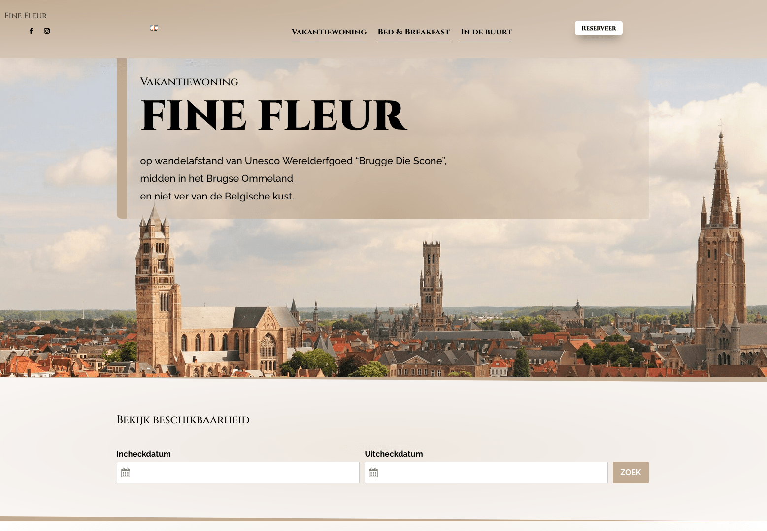 Fine Fleur Brugge | meertalige website met online boekingssysteem